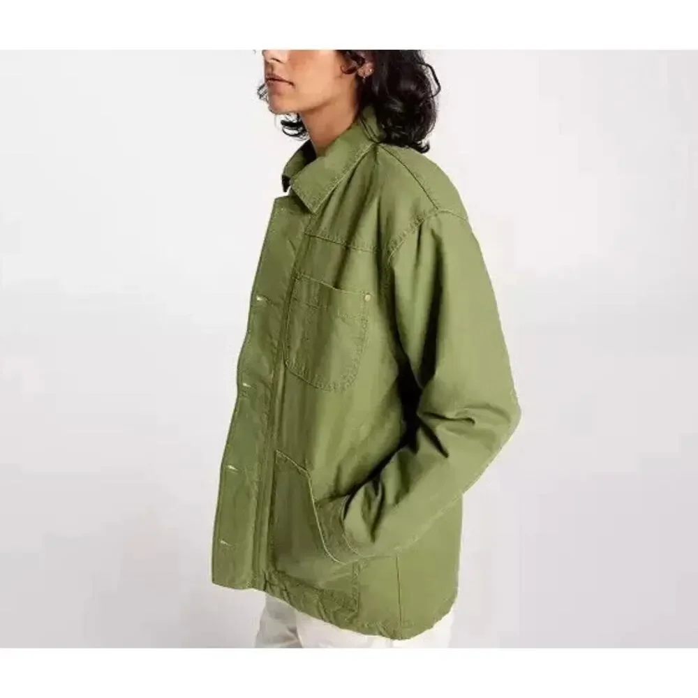 NWT women ALPINE DESIGN  QUILTED LINED CHORE COAT  SIZE XL  LUSH OLIVE - Picture 3 of 6